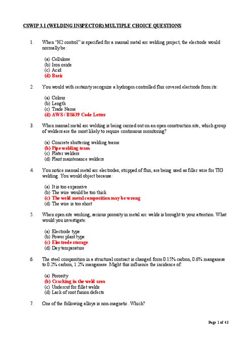 cswip 3.1 10 year renewal exam questions|Dos and Don’ts of Renewal and Recertification .